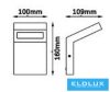 UNIVERSO Kültéri fali lámpa 10w 720lm 4000k 110° IP54 Antracit 100x109x160mm