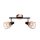 AMBIX SPOT 2XE14 FEKETE/RÉZ