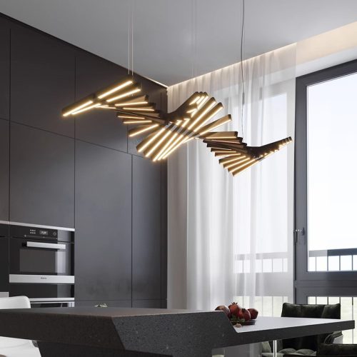 ATOM LED FÜGGŐLÁMPA 200W 3000K, FEKETE