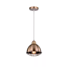 TYLER-1B FÜGGESZTÉK 1XE27 ANTIK SÁRGARÉZ D195MM 