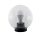 LED KERTI VILÁGÍTÓTEST GÖMB ALAKÚ, LÁMPÁVAL PMMA CLEAR 200 A60 15W E27 230V 4000-4300K