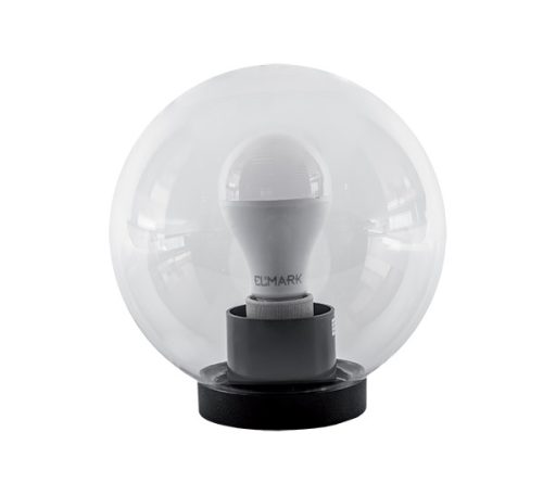 LED KERTI VILÁGÍTÓTEST GÖMB ALAKÚ, LÁMPÁVAL PMMA CLEAR 200 A60 15W E27 230V 4000-4300K