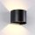 LED FALI LÁMPA KEREK 2X5W 4000K IP54 FEKETE