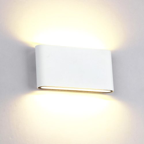 LED FALI LÁMPA 2X6W KEREKÍTETT 4000K FEHÉR