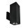 GRF330-1 LED FACADE FIXTURE 10W 3000K IP54 BLACK