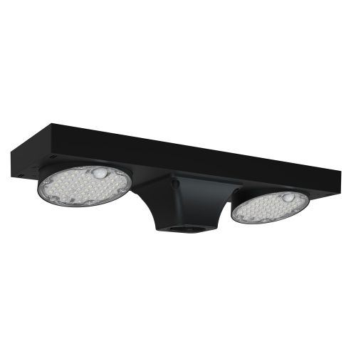NAPELEMES UTCAI/PARKOLÓ LÁMPA 40W IP65, FEKETE