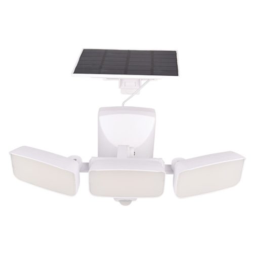 TRIPLA NAPELEMES REFLEKTOR 15W IP54 ÉRZÉKELŐVEL, FEKETE