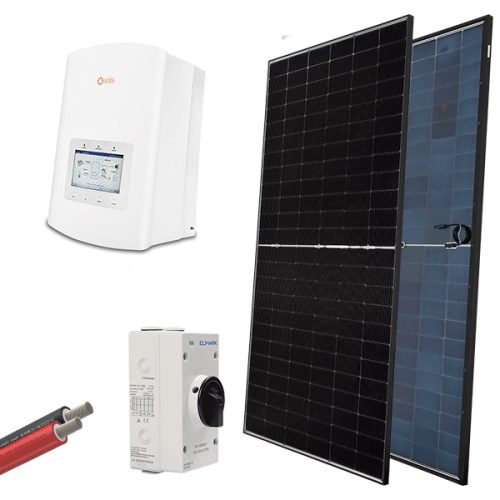 1P/3.6KW-OS NAPELEMES RENDSZER SZETT 580W-OS PANELLEL, HÁLÓZATRA SZERELVE