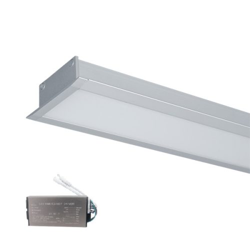 LED PROFIL SÜLLYESZTETT SZERELÉSŰ S48 12W 4000K 600MM SZÜRKE+SÜRGŐSSÉGI KÉSZLETTEL