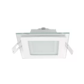 LED PANEL ÜVEG SZÖGLETES 6W 2700K