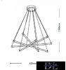 UNIVERSO Függeszték 55w 4400lm 3000k IP20 Fehér 820x1100mm
