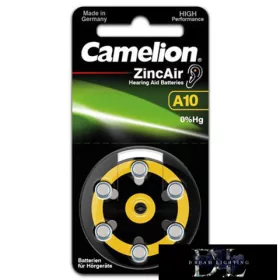 CAMELION Zinc Air elem hallókészülék 1.4V A10/ZL 10-BP6