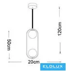 UNIVERSO Függeszték 2xG9 max.10w D200x500x1200mm IP20 Óarany 5év