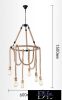 UNIVERSO Kender kötél csillár 6xE27 max. 240V ∅600×1500mm fekete