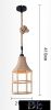 UNIVERSO Kender kötél csillár 1xE27 IP20 D210x410mm fekete