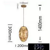 UNIVERSO Függeszték 12w 1080lm 3000k 360° IP20 ∅200x300x1400mm amber