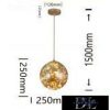 UNIVERSO Függeszték 10w 900lm 3000k 360° IP20 ∅250x250x1500mm amber
