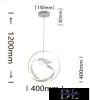 UNIVERSO Függeszték 53w 4240lm 4000k IP20 Fehér D400x1200mm