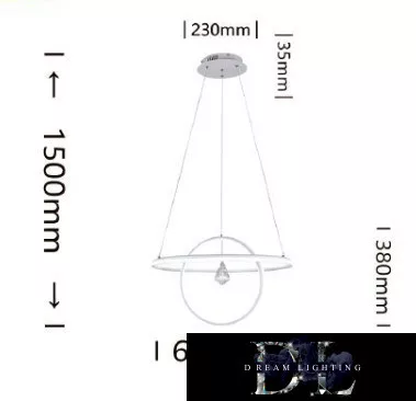 UNIVERSO Függeszték 70w 5600lm 6500k IP20 Fehér D600x1500mm