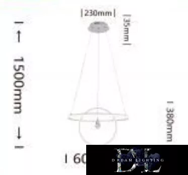 UNIVERSO Függeszték 70w 5600lm 4000k IP20 Fehér D600x1500mm