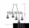 UNIVERSO Kender kötél csillár 5xE27 IP20 1000x1200mm fekete