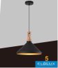UNIVERSO Függeszték 1xE27 max.60w D350x170x1300mm IP20 fekete/arany 5év