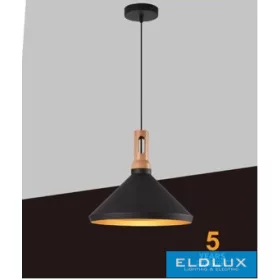   UNIVERSO Függeszték 1xE27 max.60w D350x170x1300mm IP20 fekete/arany 5év
