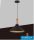 UNIVERSO Függeszték 1xE27 max.60w D350x170x1300mm IP20 fekete/arany 5év