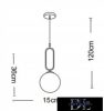 UNIVERSO Függeszték 1xG9 max.10w D150x360x1200mm IP20 Óarany