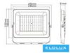 UNIVERSO LED reflektor 100w 8000lm CCT.kap 120° IP65 fekete 265x232x301mm