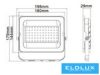 UNIVERSO LED reflektor 50w 4000lm CCT.kap 120° IP65 fekete 198x179x29mm