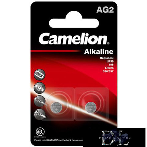CAMELION alkáli gombelem 1.5V AG2/LR59/LR726/396-BP2