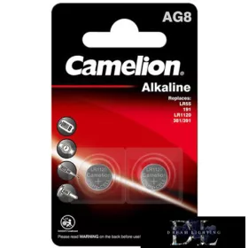 CAMELION alkáli gombelem 1.5V AG8/LR55/LR1121/391-BP2