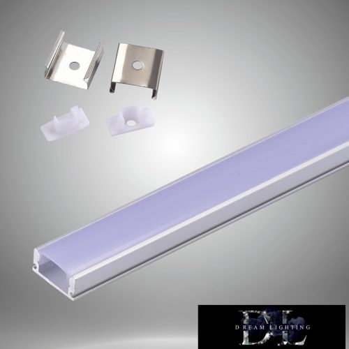 UNIVERSO mennyezetre aluprofil matt fehér fedlappal 2m 17.35*6.9mm