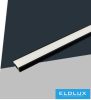UNIVERSO mennyezetre aluprofil matt fehér fedlappal 2m 17.35x6.9mm fekete