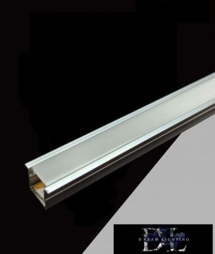 UNIVERSO Süllyesztett profil LED szalaggal 12V 7W-800lm/M 4000K IP20 2M