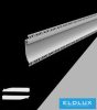 UNIVERSO Süllyesztett LED aluprofil matt fehér fedlappal 2m 134x18.8mm