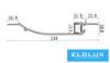 UNIVERSO Süllyesztett LED aluprofil matt fehér fedlappal 2m 134x18.8mm