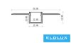 UNIVERSO Flexibilis süllyesztett aluprofil matt fehér fedlappal belső:12.6mm 1.5m
