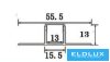 ELDLUX Alumínium profil+fedlap 2000x55x13mm