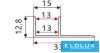 ELDLUX Alumínium profil+fedlap 2000x34x13mm