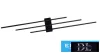 UNIVERSO Fali lámpa 23w 1840lm 4000k IP20 Fekete 720x110x50mm