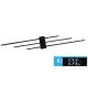 UNIVERSO Fali lámpa 23w 1840lm 4000k IP20 Fekete 720x110x50mm