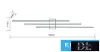 UNIVERSO Fali lámpa 23w 1840lm 4000k IP20 Fekete 720x110x50mm