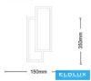 UNIVERSO Fali lámpa LED 15w 120lm CCT.kap IP20 150x350mm fehér/fekete