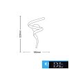 UNIVERSO Fali lámpa 10w 800lm CCT IP20 Fehér 320x190mm