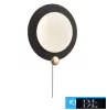 UNIVERSO Fali lámpa húzókapcsolóval 10w 550lm CCT.kap IP20 Fekete D249x90mm