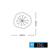 UNIVERSO Fali lámpa 13w 1170lm CCT IP20 Fehér 320x110mm