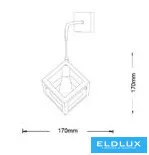 UNIVERSO Fali lámpa 1xE27 max.60w 170x170mm IP20 Fehér 5év