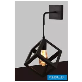   UNIVERSO Fali lámpa 1xE27 max.60w 170x170mm IP20 Fekete 5év